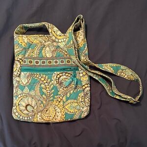 Stylish Green and Yellow Paisley Vintage Vera Bradley Bag
